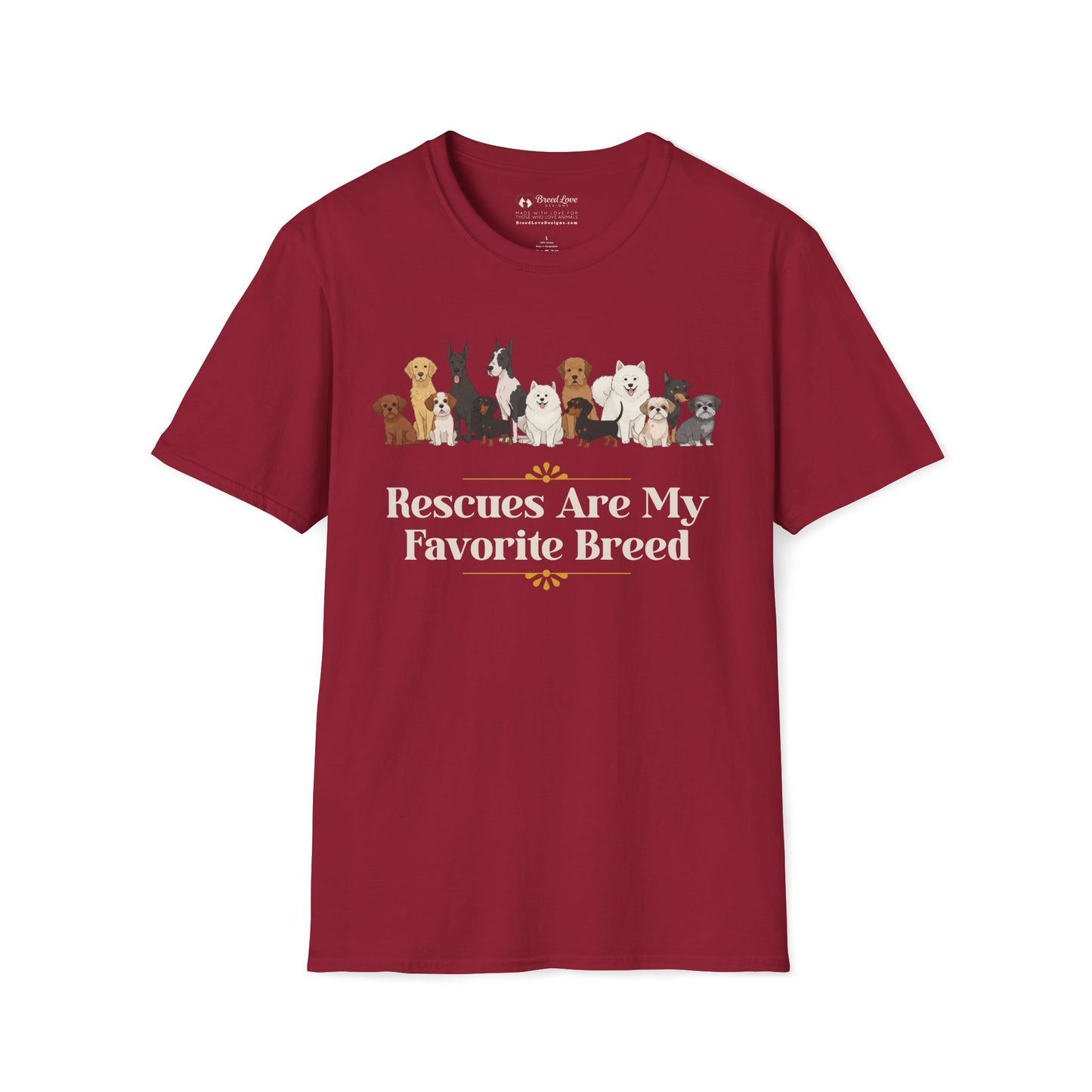 Rescues Are My Favorite Breed T-Shirt
