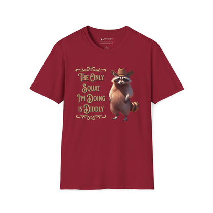 The Only Squat I'm Doing is Diddly Raccoon T-Shirt