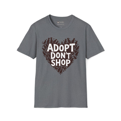 Adopt Don't Shop Dogs and Cats Heart T-Shirt