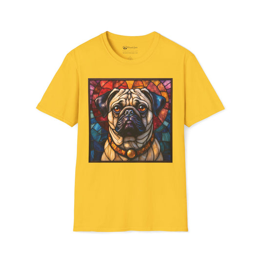 Stained Glass Pug T-Shirt