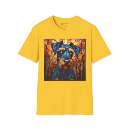 Stained Glass Schnauzer T-Shirt