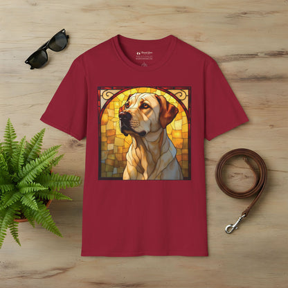 Stained Glass Yellow Lab T-Shirt