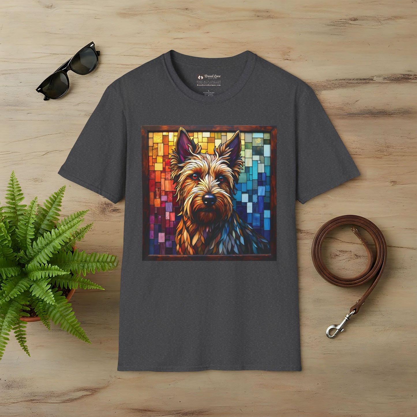 Stained Glass Terrier T-Shirt