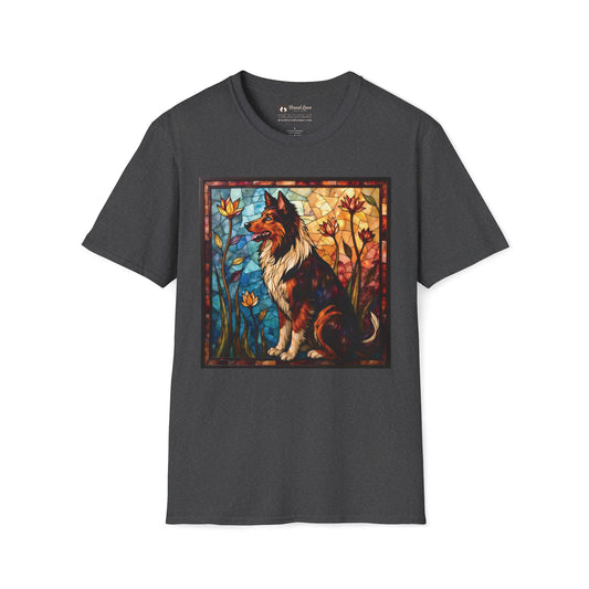Stained Glass Collie T-Shirt
