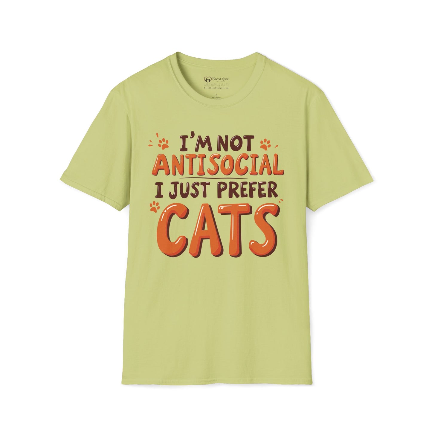 I'm Not Antisocial I Just Prefer Cats T-Shirt