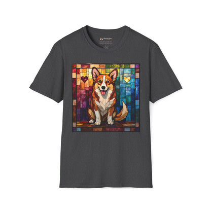 Stained Glass Corgi T-Shirt