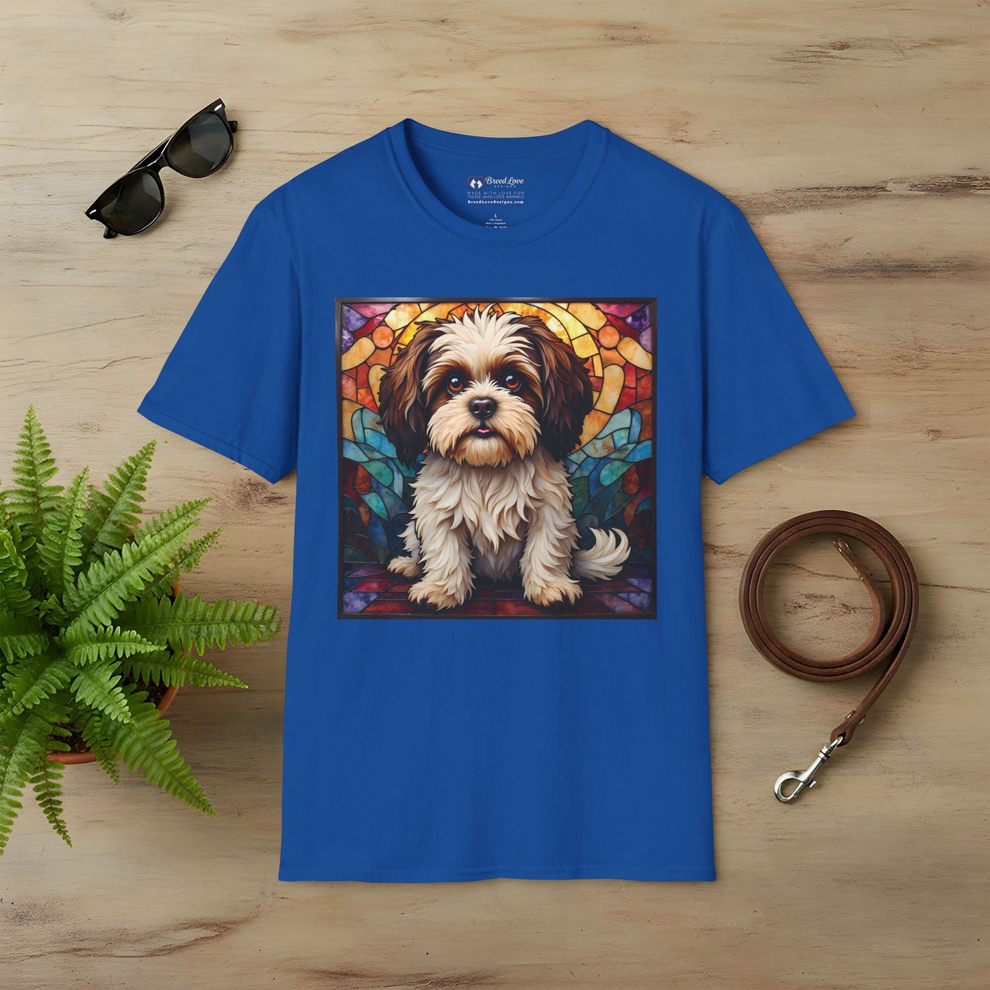 Stained Glass Shih Tzu T-Shirt