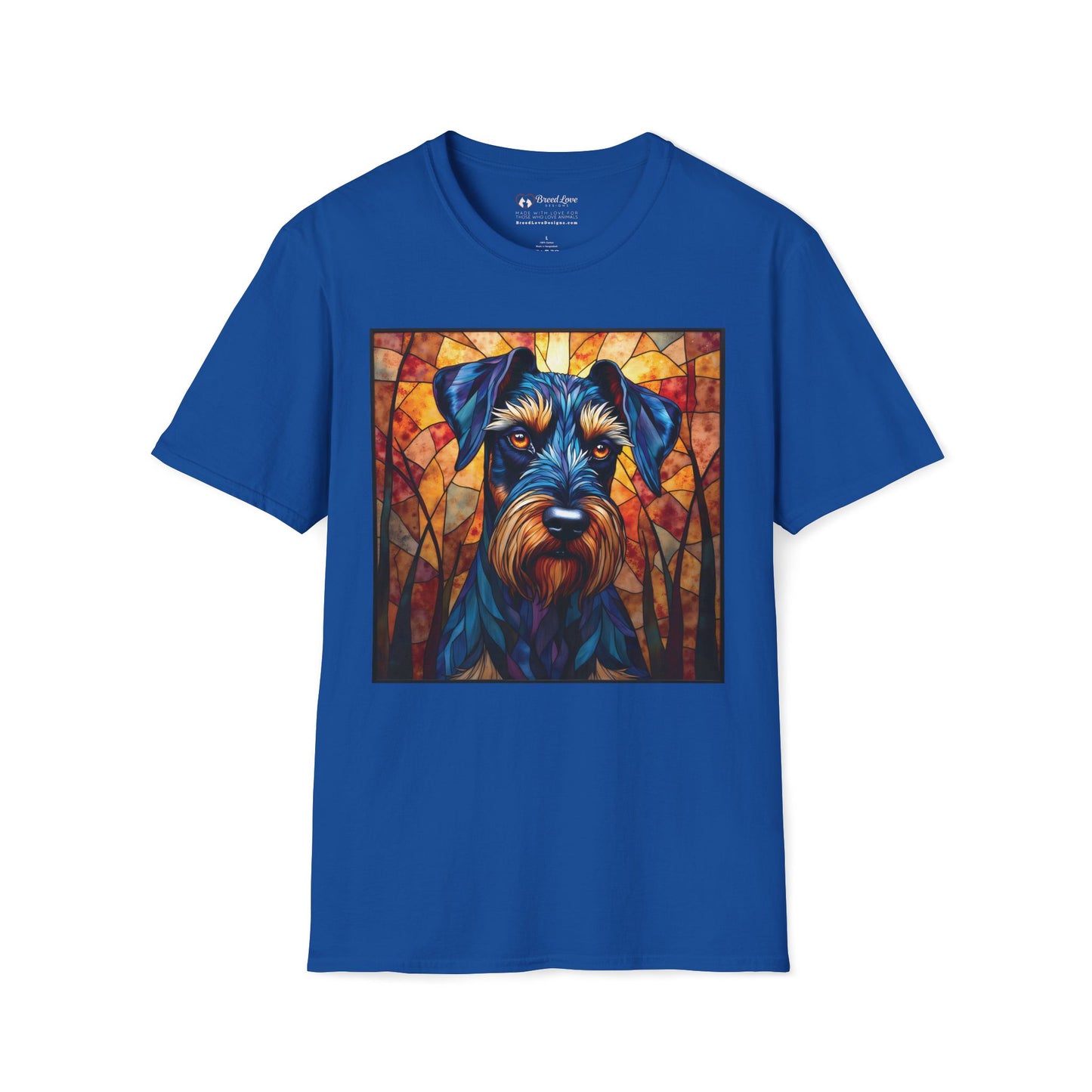 Stained Glass Schnauzer T-Shirt