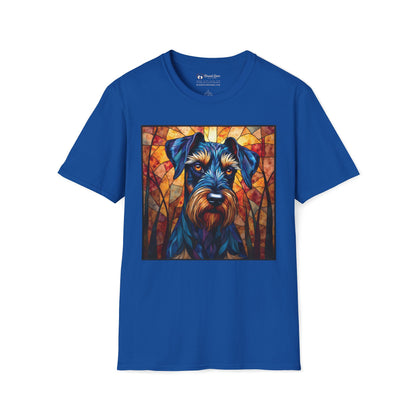 Stained Glass Schnauzer T-Shirt