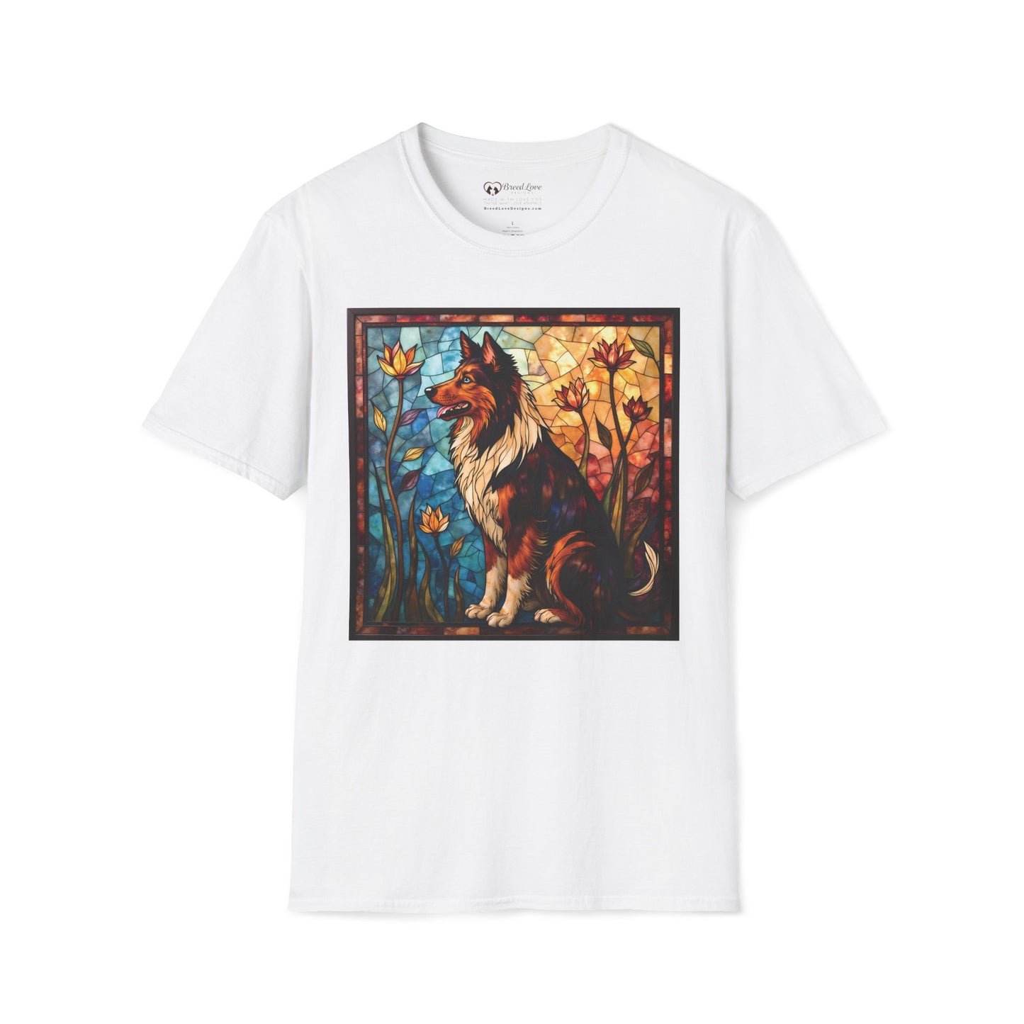 Stained Glass Collie T-Shirt
