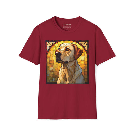 Stained Glass Yellow Lab T-Shirt