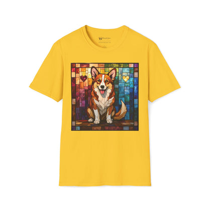 Stained Glass Corgi T-Shirt