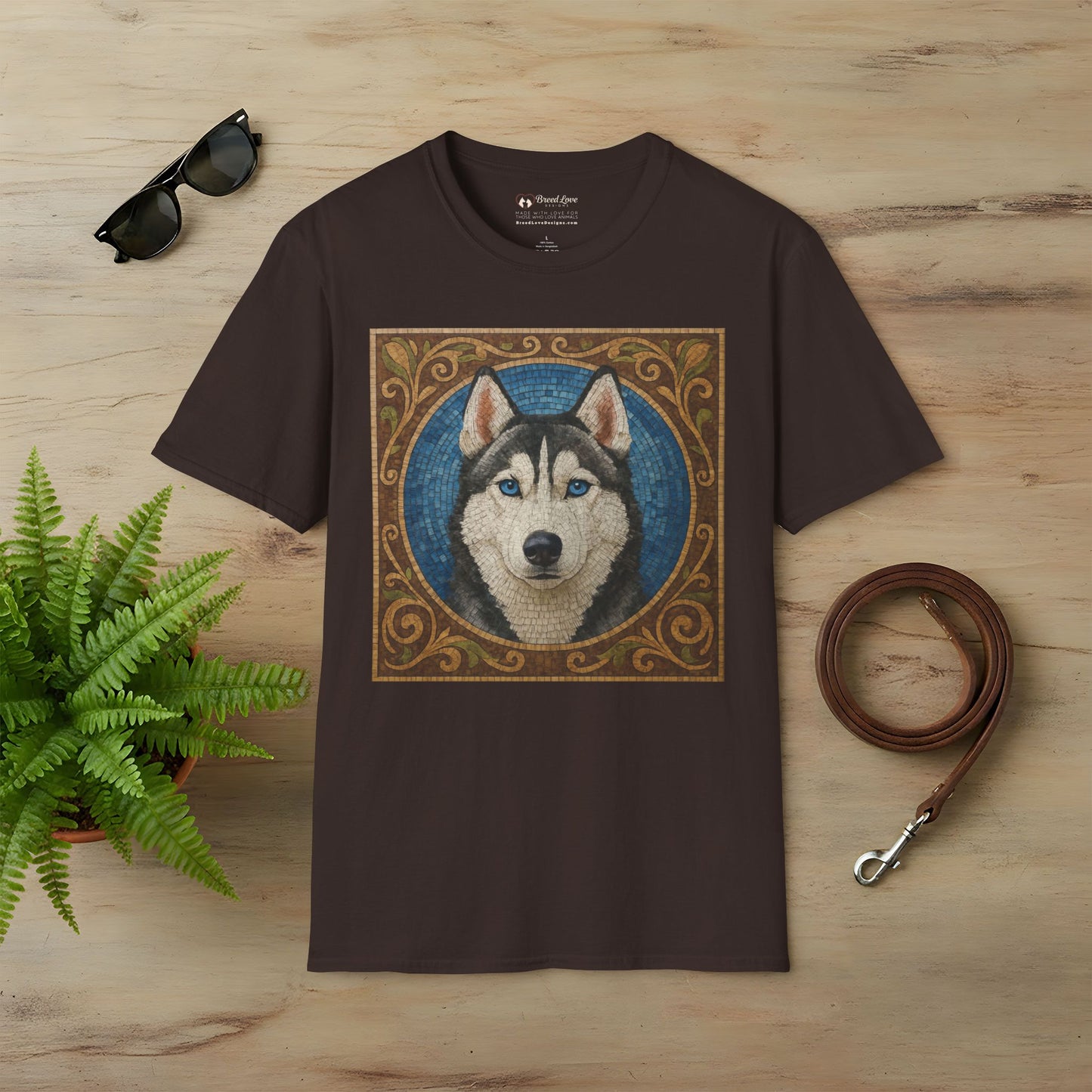 Siberian Husky Mosaic T-Shirt