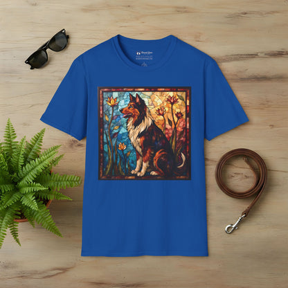Stained Glass Collie T-Shirt