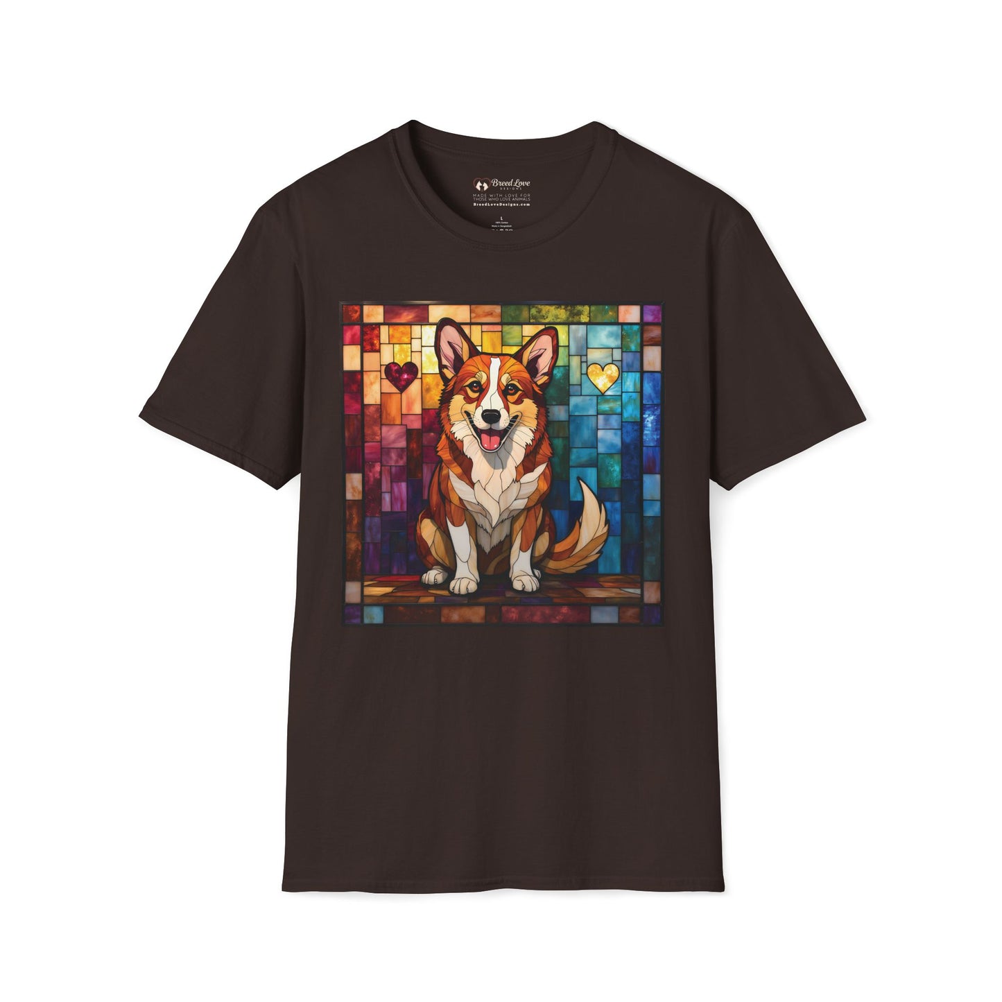 Stained Glass Corgi T-Shirt
