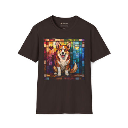 Stained Glass Corgi T-Shirt