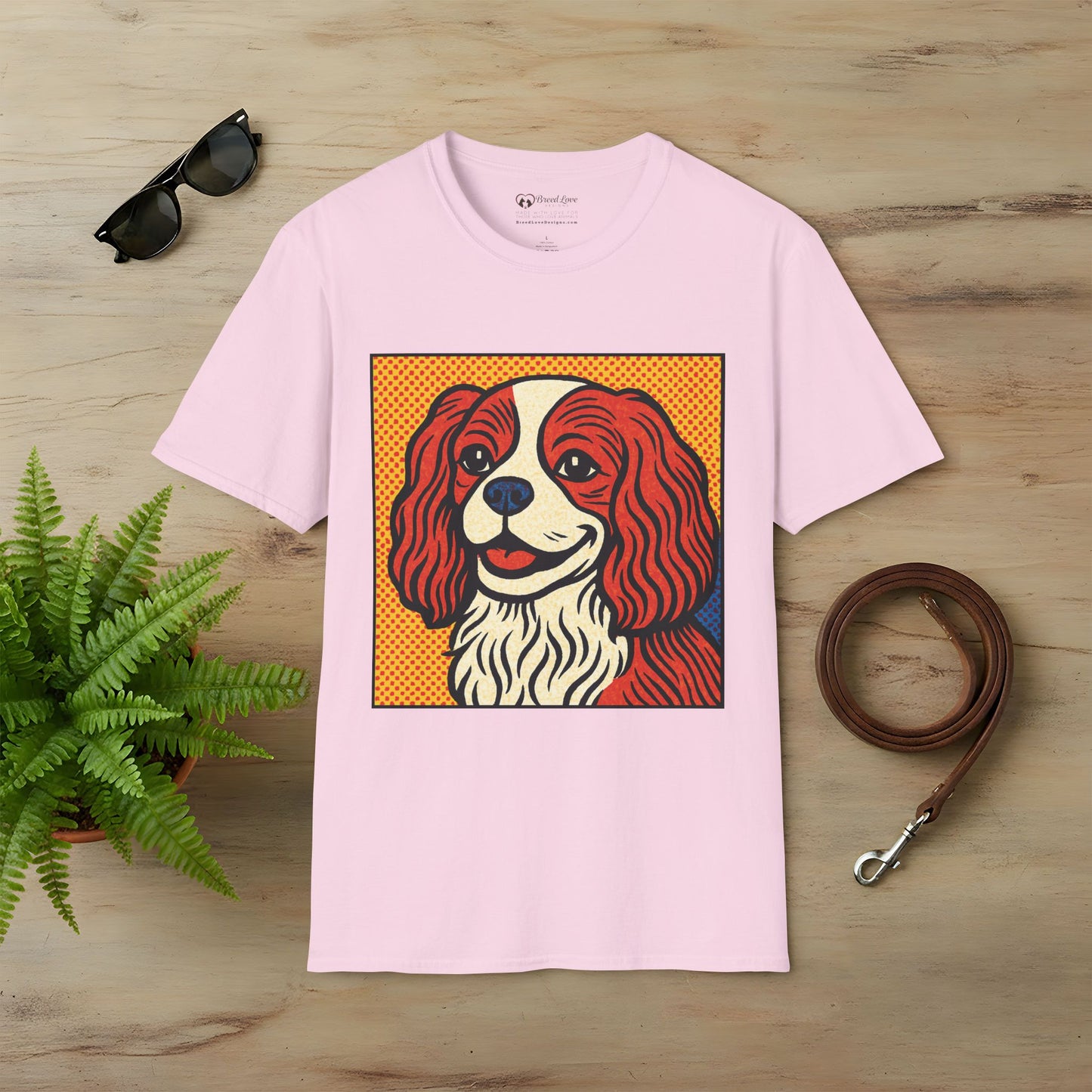 Cavalier King Charles Spaniel Pop Art T-Shirt
