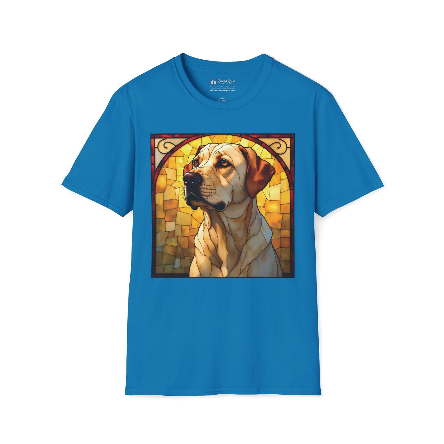 Stained Glass Yellow Lab T-Shirt