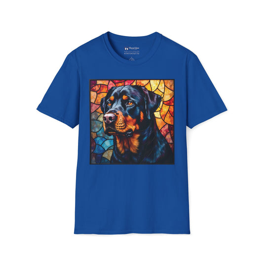 Stained Glass Rottweiler T-Shirt