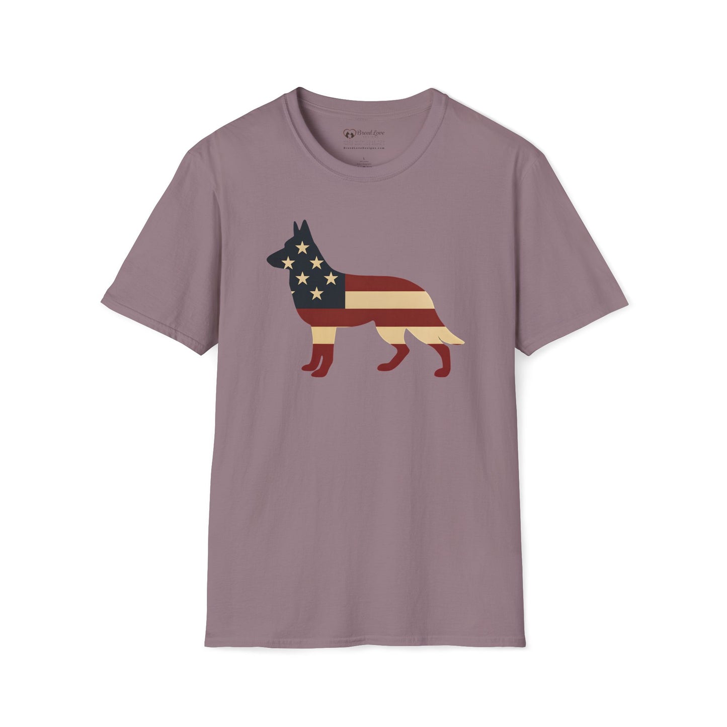 American Flag German Shepherd T-Shirt