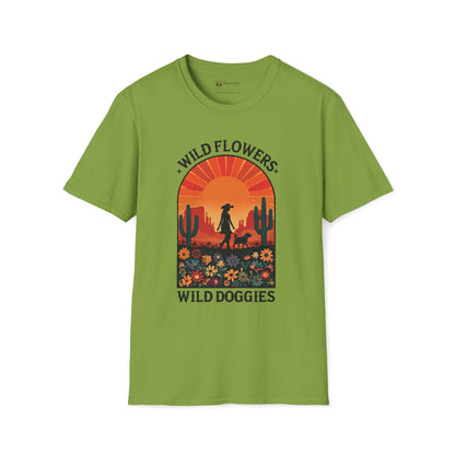Wild Flowers Wild Doggies T-Shirt