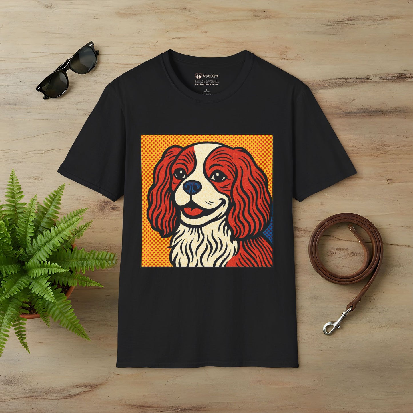 Cavalier King Charles Spaniel Pop Art T-Shirt