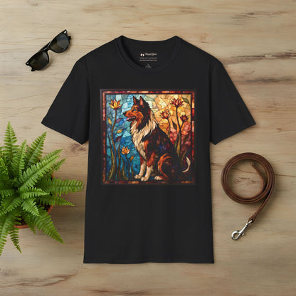 Stained Glass Collie T-Shirt