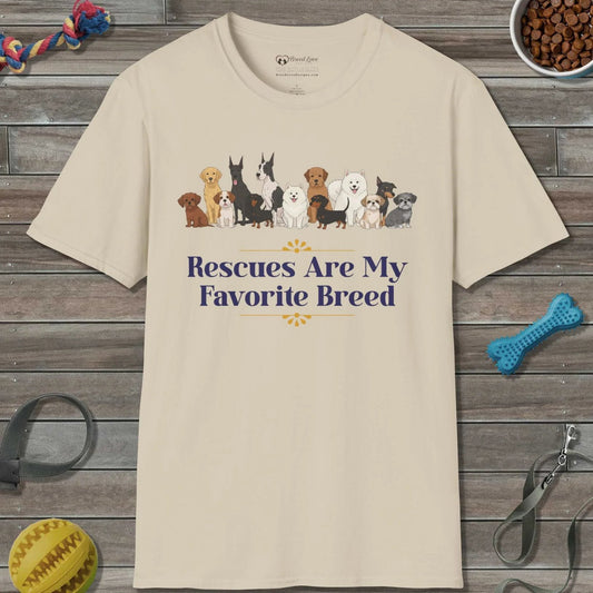Rescues Are My Favorite Breed T-Shirt