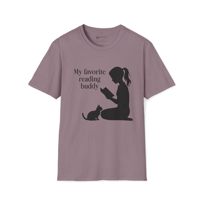 My Favorite Reading Buddy Cat T-Shirt