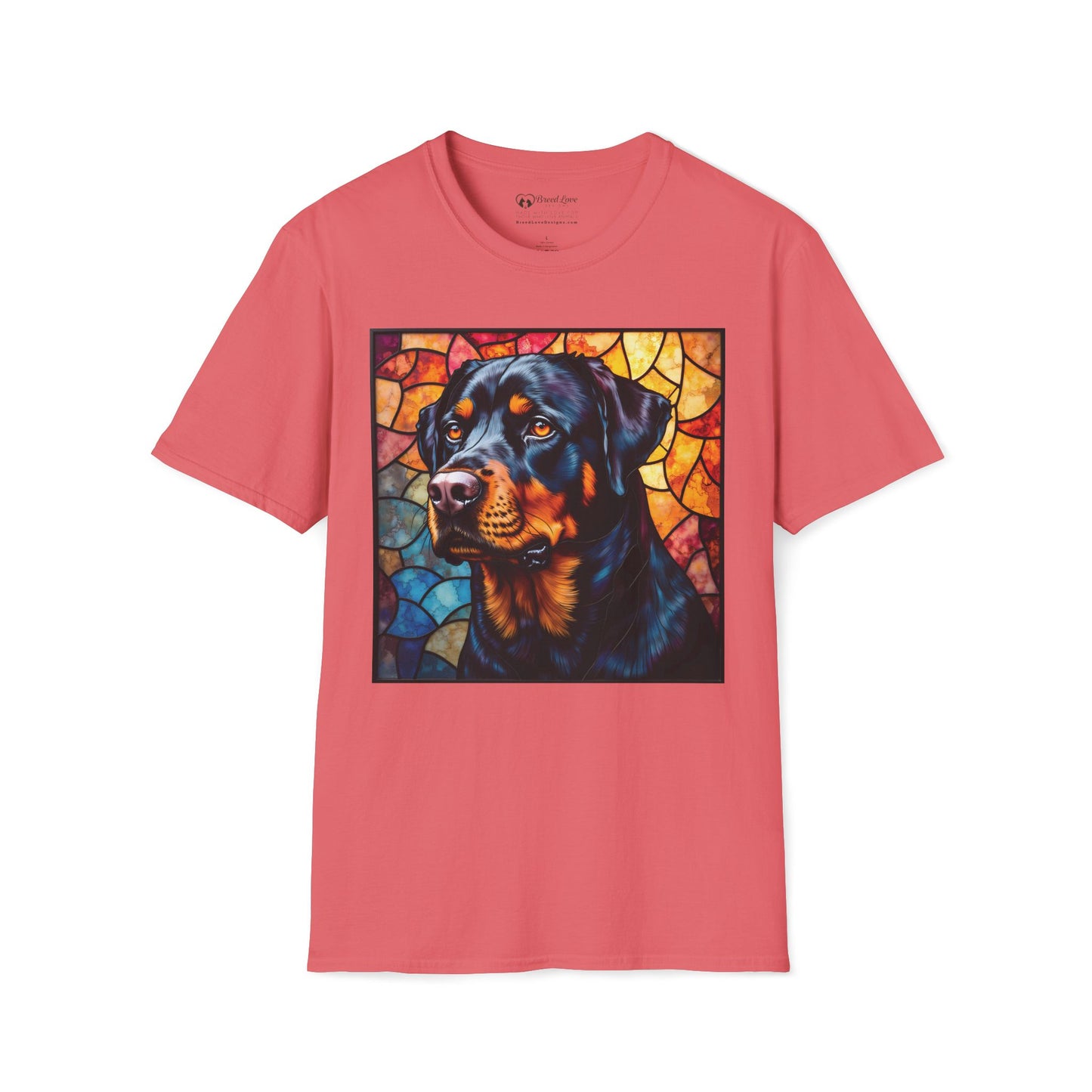 Stained Glass Rottweiler T-Shirt