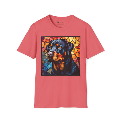 Stained Glass Rottweiler T-Shirt