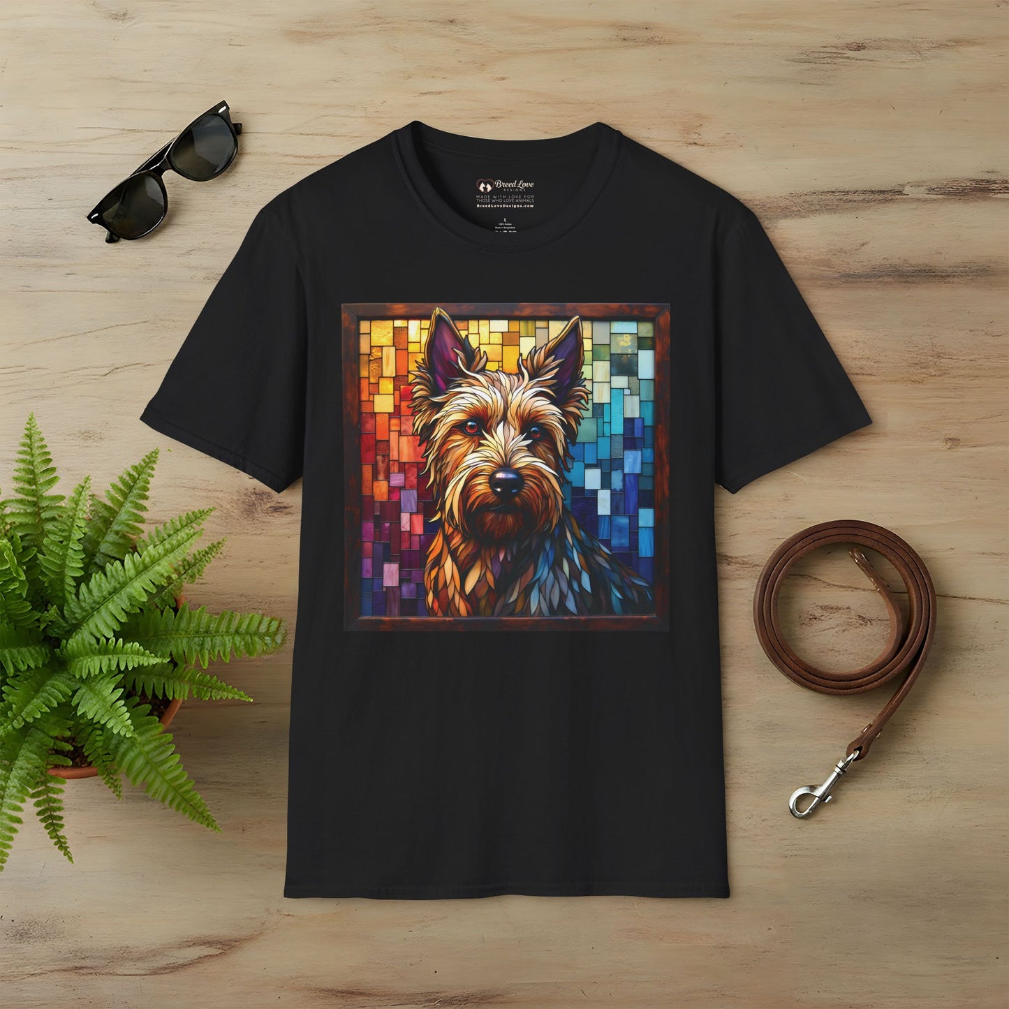 Stained Glass Terrier T-Shirt