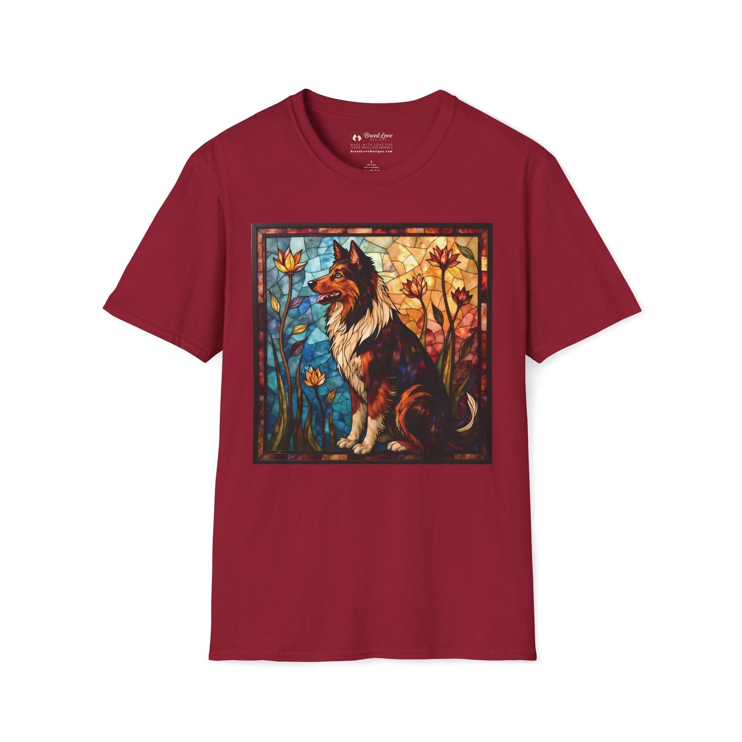 Stained Glass Collie T-Shirt