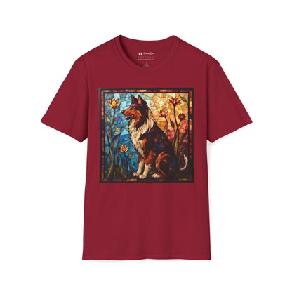 Stained Glass Collie T-Shirt