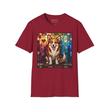 Stained Glass Corgi T-Shirt