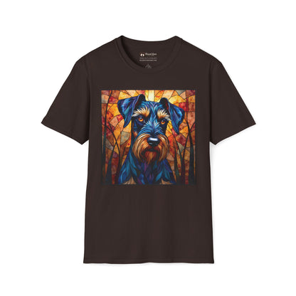 Stained Glass Schnauzer T-Shirt