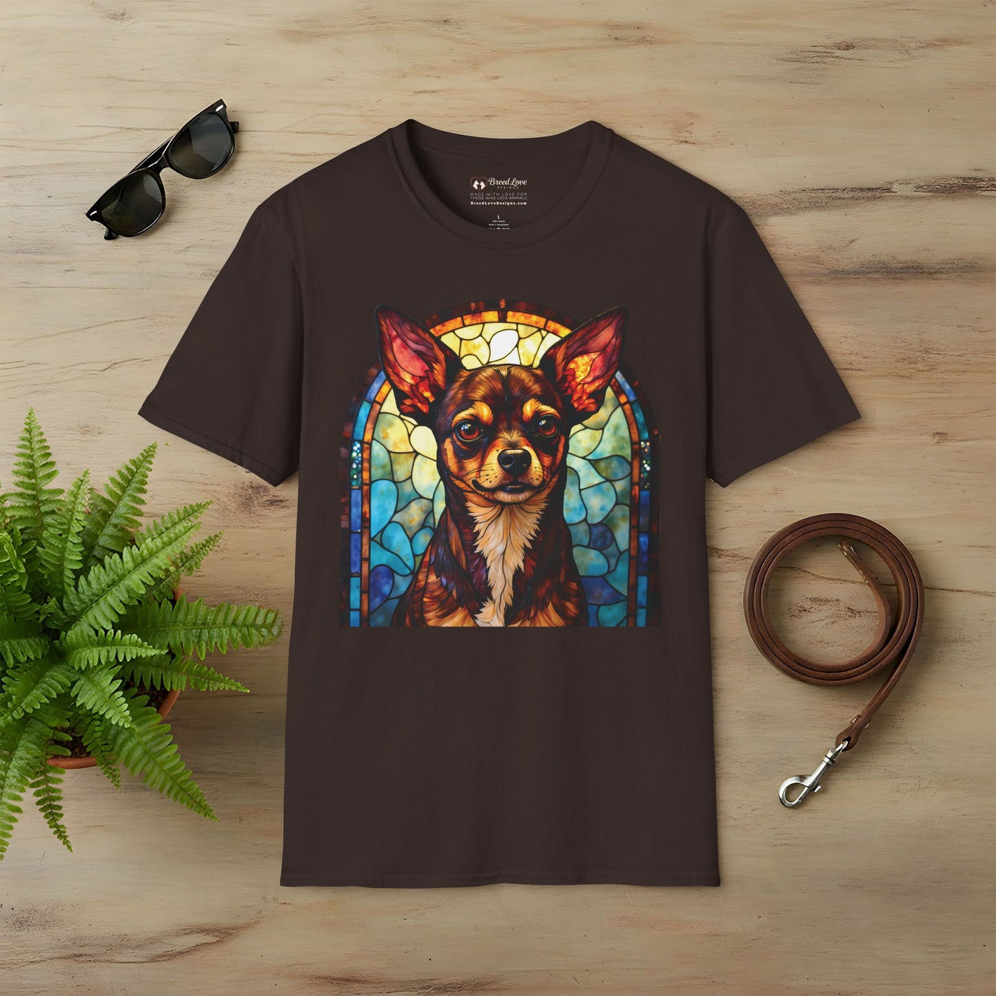 Stained Glass Chihuahua T-Shirt