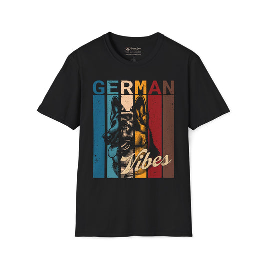 Retro German Shepherd Vibes T-Shirt