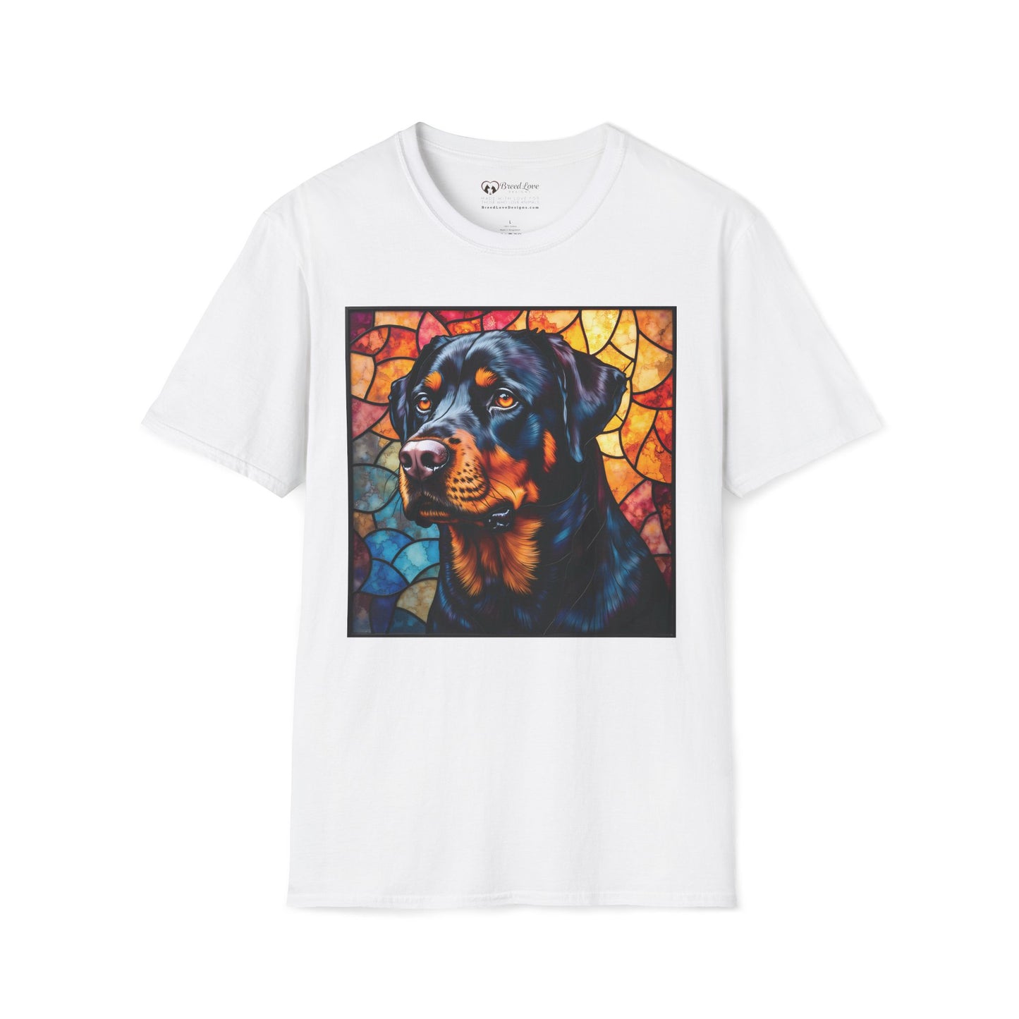 Stained Glass Rottweiler T-Shirt