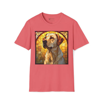 Stained Glass Yellow Lab T-Shirt