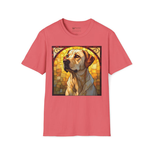 Stained Glass Yellow Lab T-Shirt