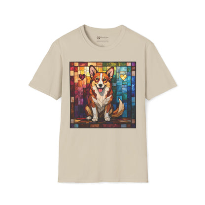 Stained Glass Corgi T-Shirt