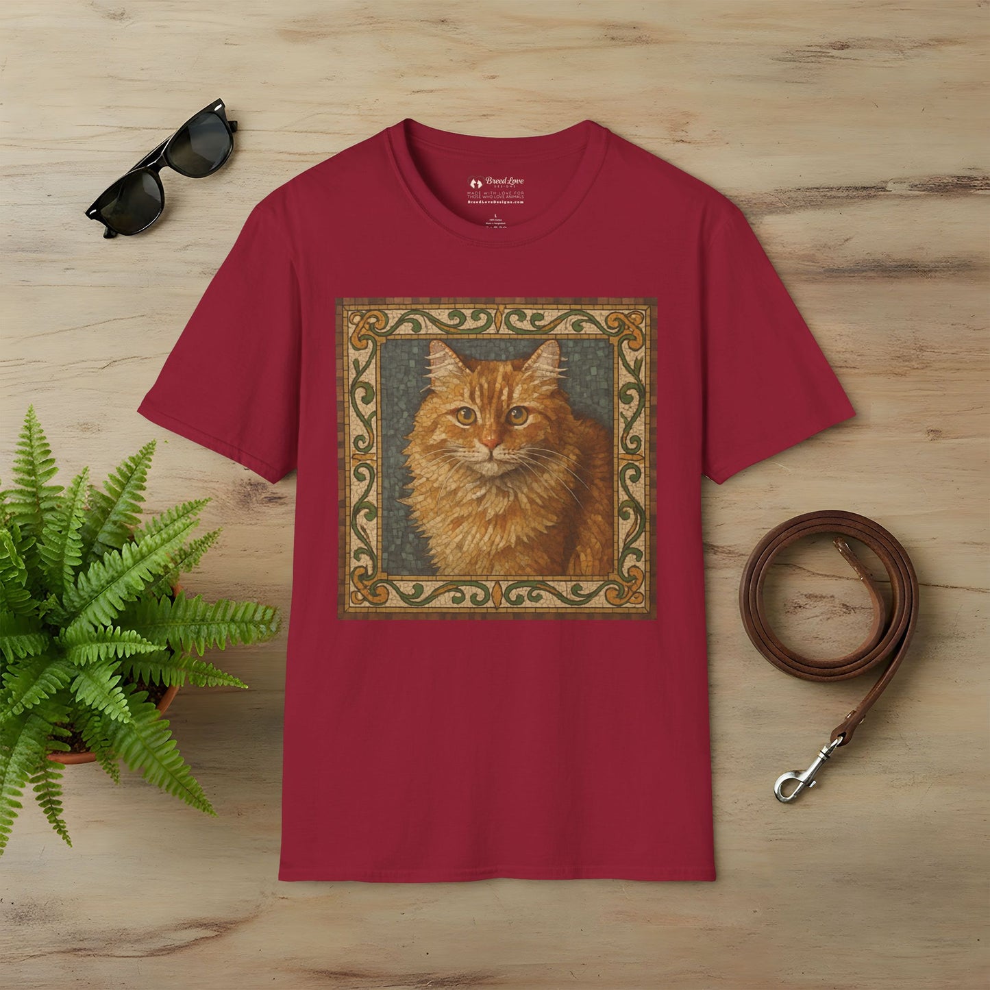 Orange House Cat Mosaic T-Shirt