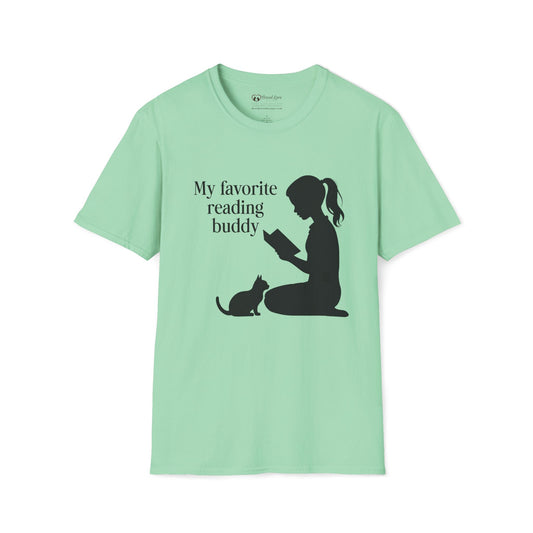 My Favorite Reading Buddy Cat T-Shirt