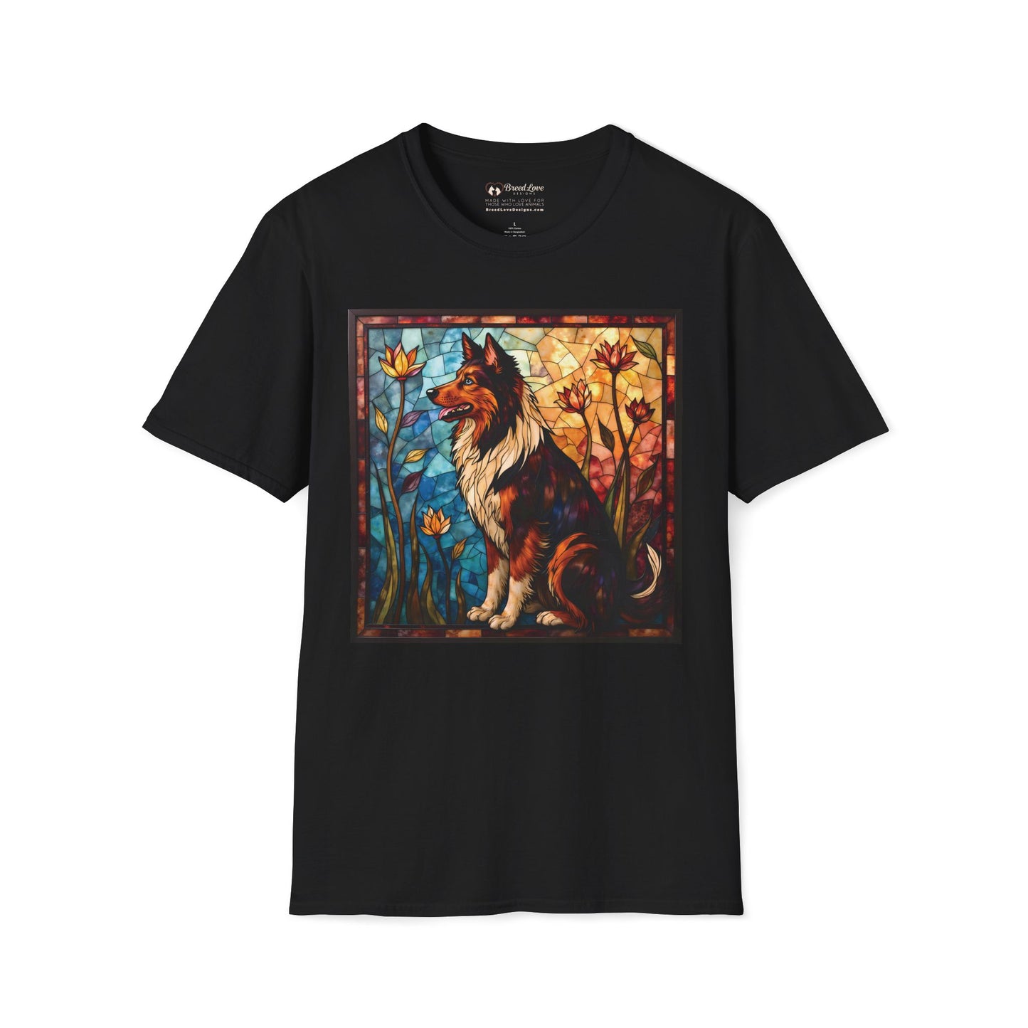 Stained Glass Collie T-Shirt