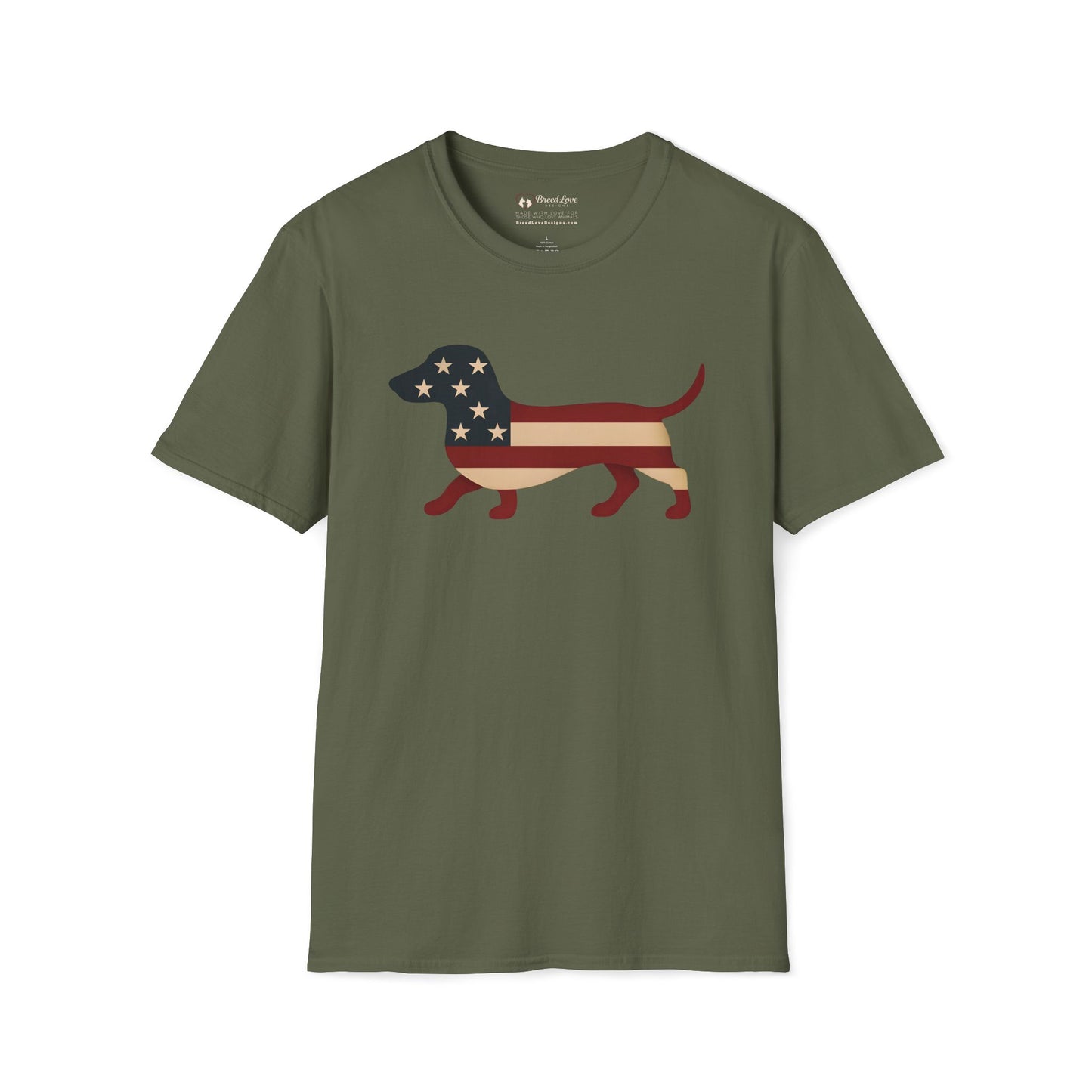 American Flag Dachshund T-Shirt