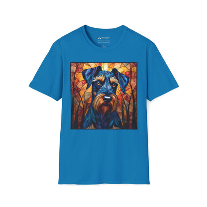 Stained Glass Schnauzer T-Shirt