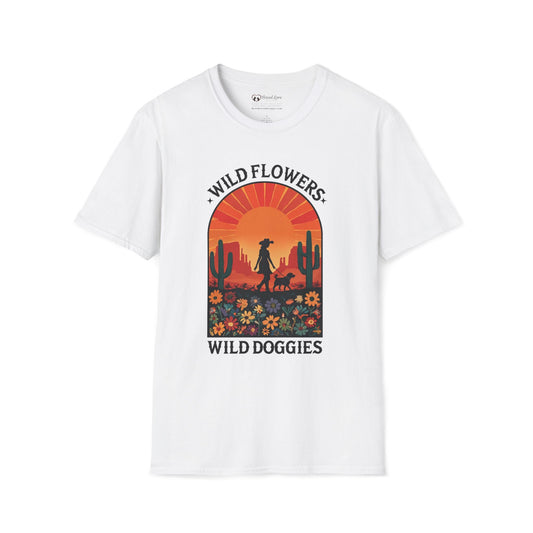 Wild Flowers Wild Doggies T-Shirt