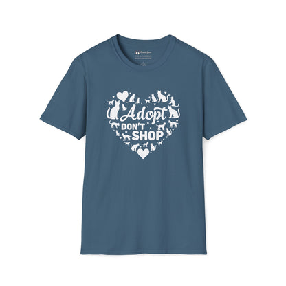 Adopt Don't Shop Cat Heart T-Shirt
