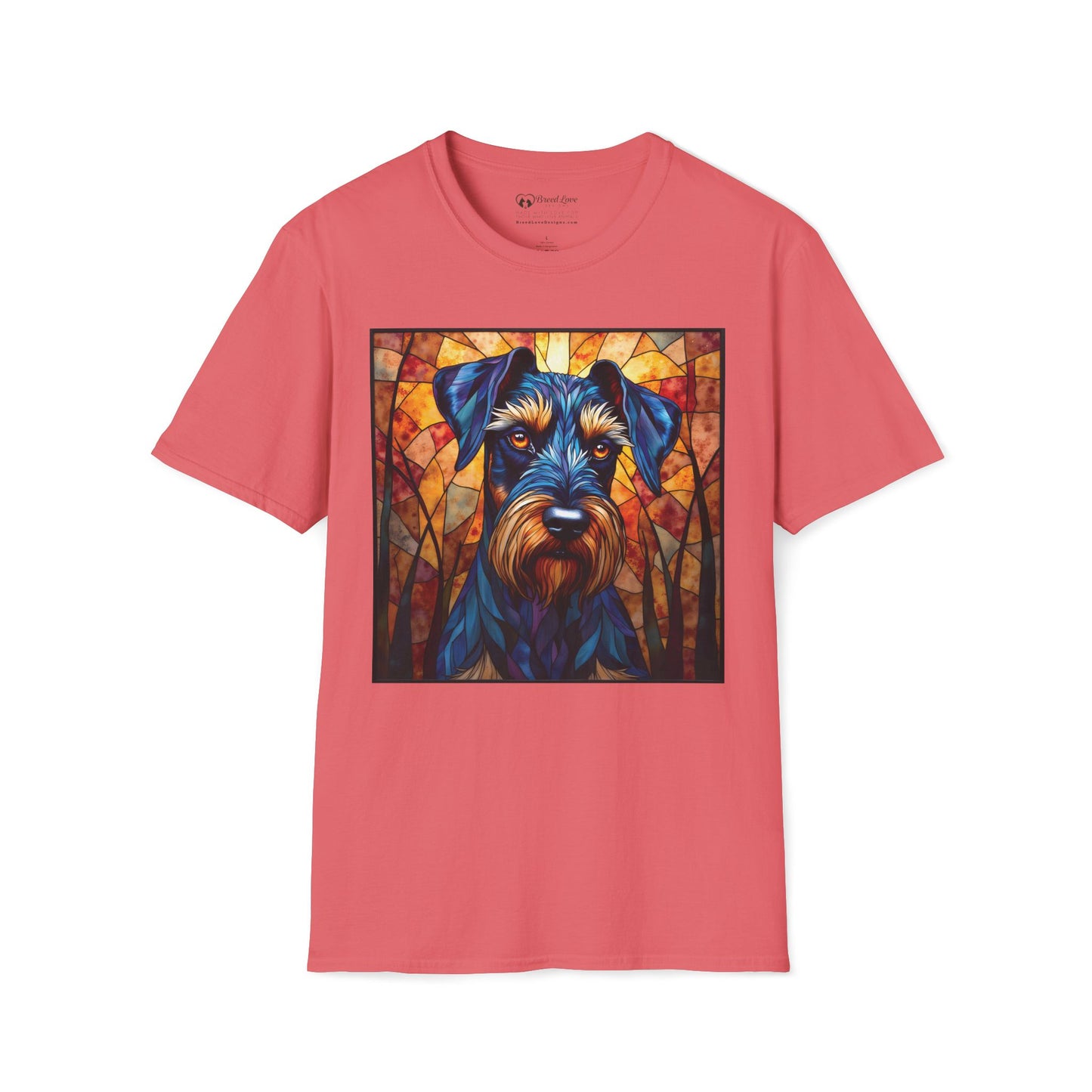 Stained Glass Schnauzer T-Shirt